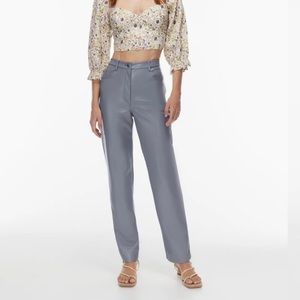 wilfred blue leather pants